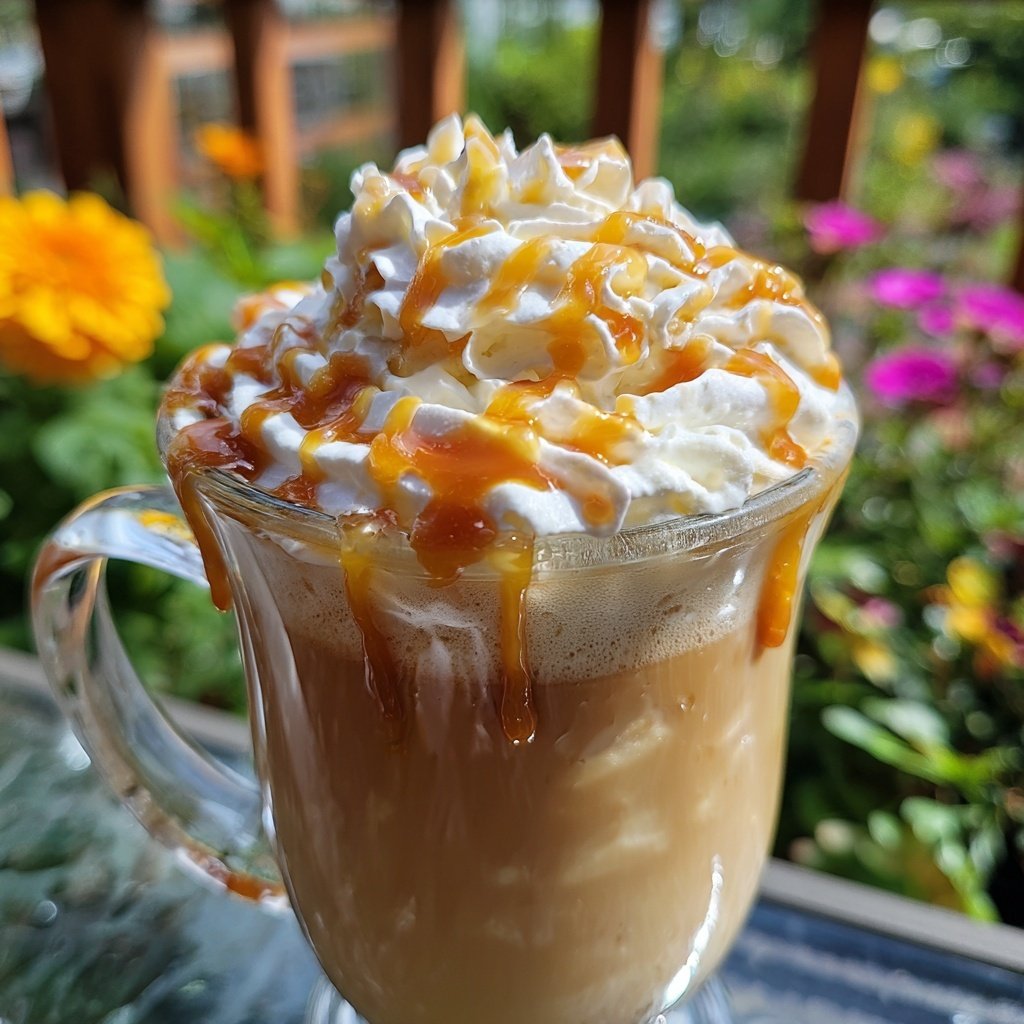 Vanilla Caramel Blended Coffee Drink