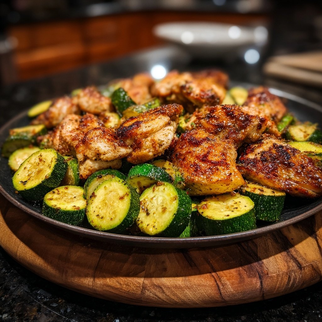 Healthy Chicken With Roasted Zucchini
