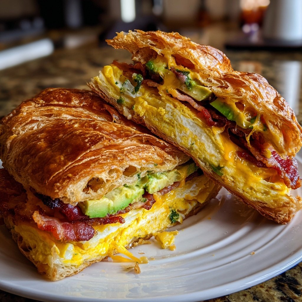 Savory Croissant Breakfast Sandwich