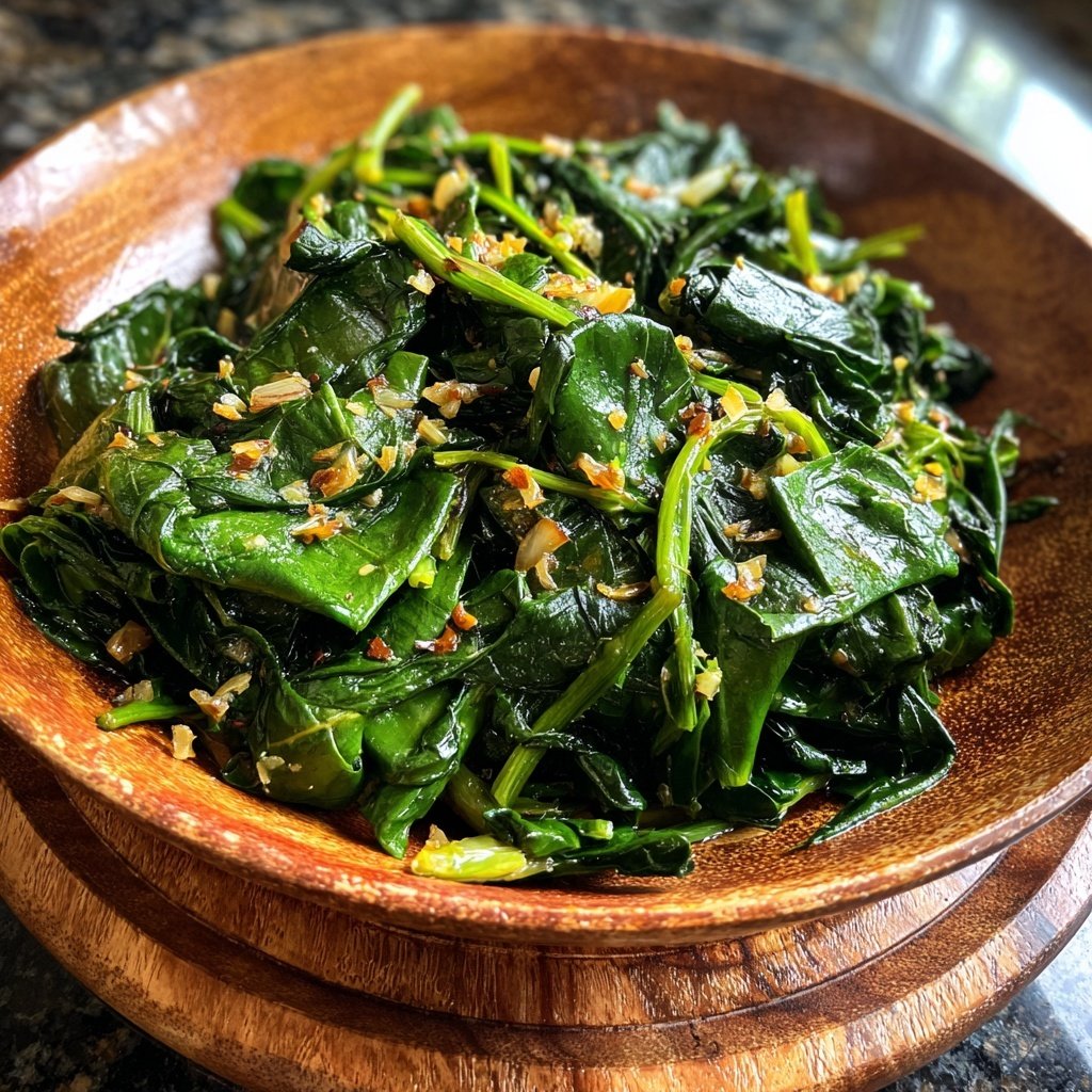 Jamaican Garlic Greens
