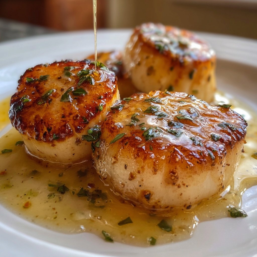 Seared Scallops with Lemon Beurre Blanc