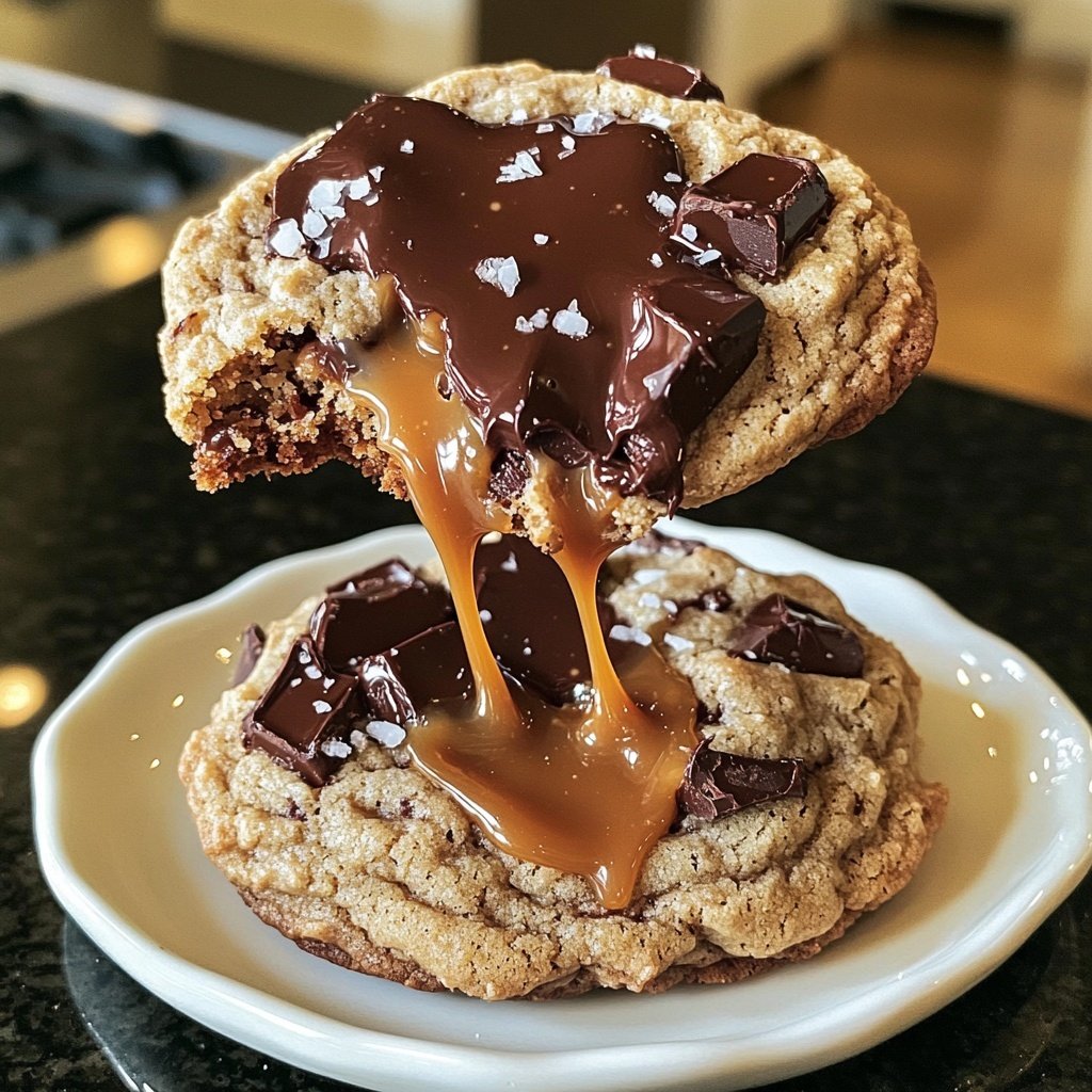 Salted Caramel Chocolate Cookies
