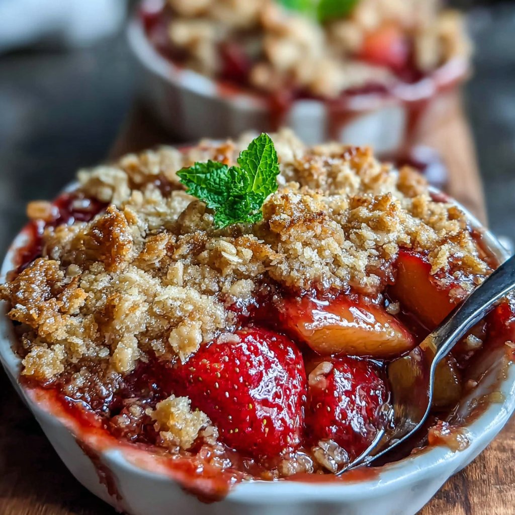 Strawberry Peach Crisp