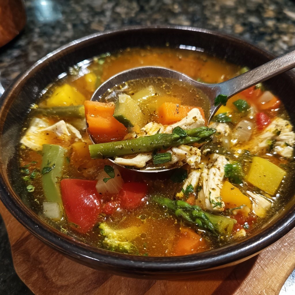 Spring Chicken Vegetable Soup