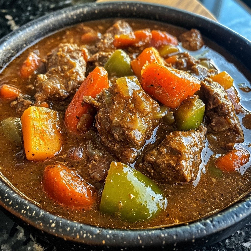 Jamaican Beef Stew With Rice