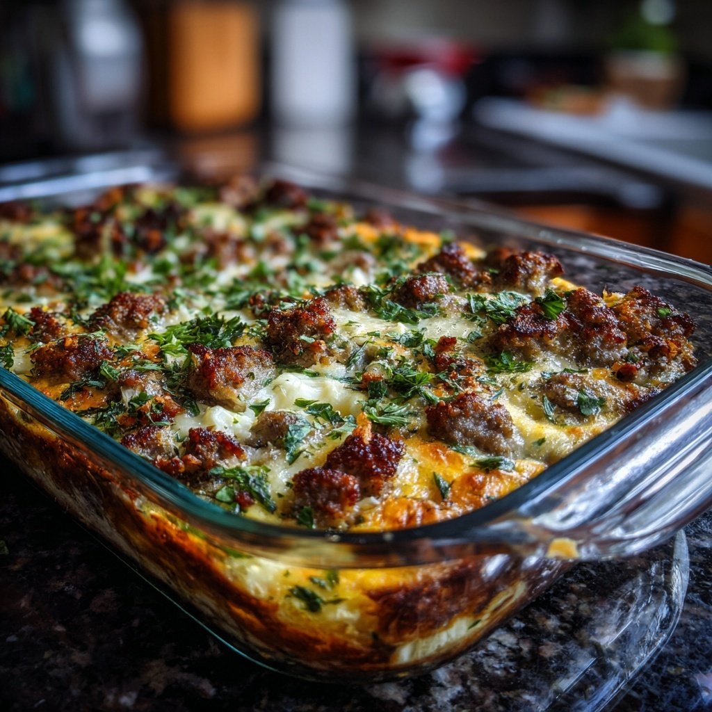 Spring Brunch Sausage And Egg Bake