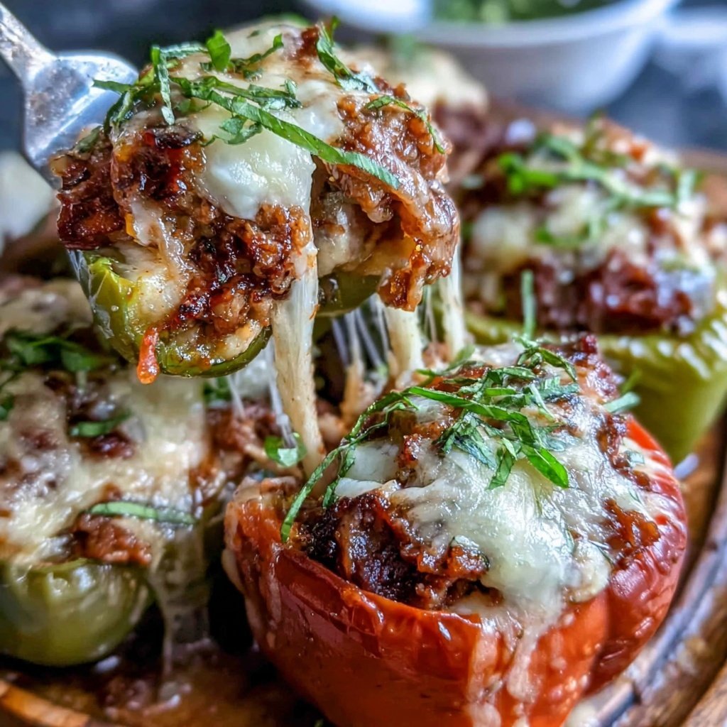 Ground Beef Stuffed Bell Peppers