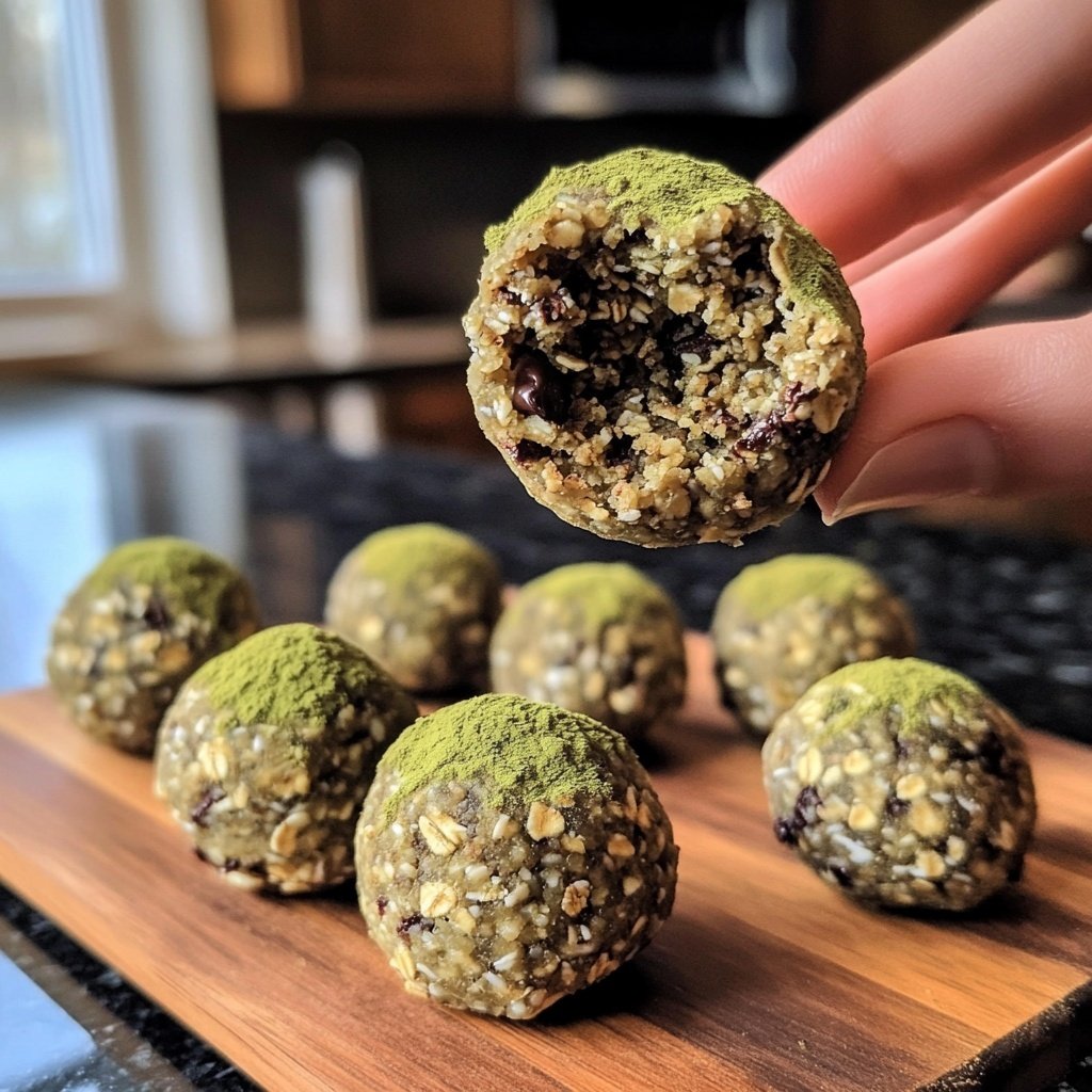 Protein Balls with Matcha